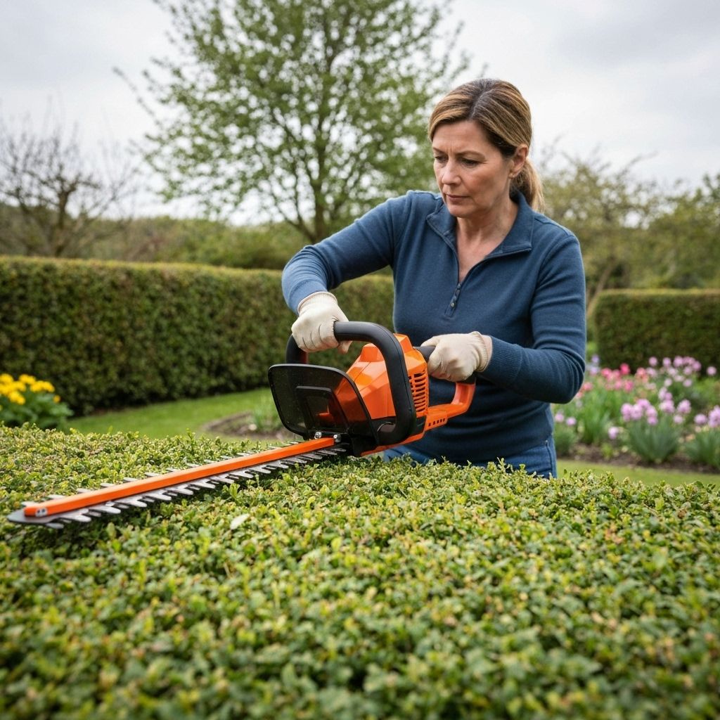 Elektrinės sodo žirklės nuomai - gyvatvorių kirpimui